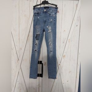 Aero Jeans. Size 2, Short. Distressed.